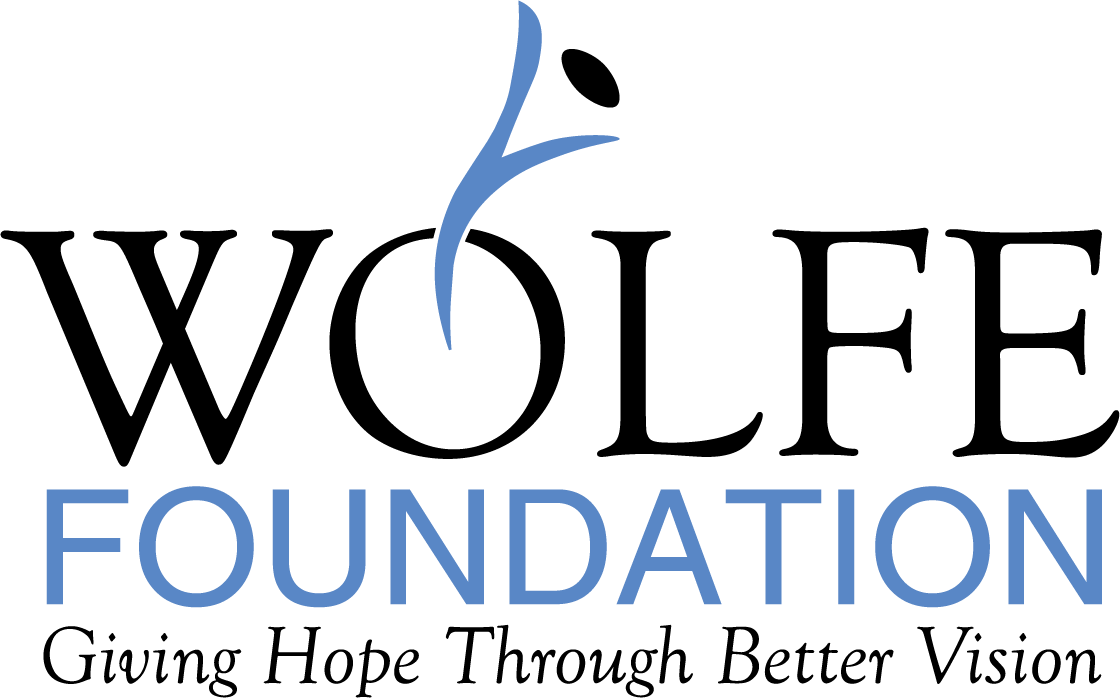 Wolfe Foundation logo and tagline Giving Hope Through Better Vision