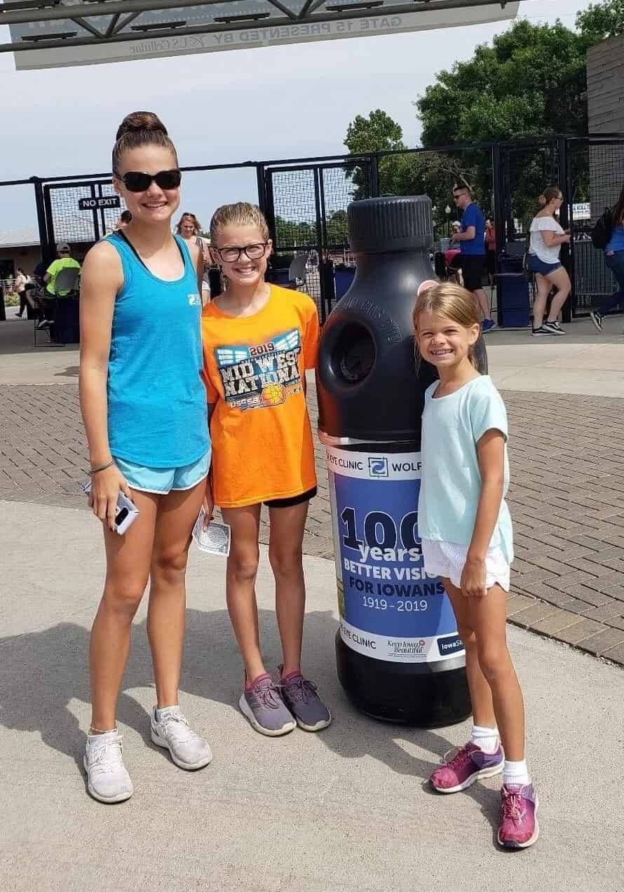 Wolfe Eye Clinic Iowa State Fair Recycle Bin