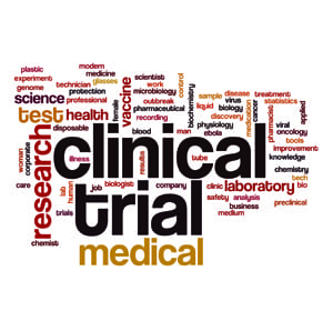 Clinical Trial Medical Word Art