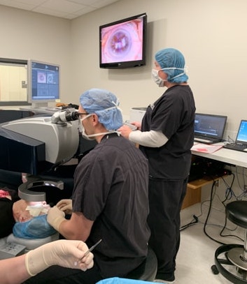 Wolfe Eye Clinic LASIK specialist, Dr. Reid Turner, performs LASIK surgery at Wolfe Surgery Center in Des Moines, Iowa.