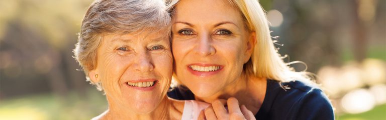 Two women looking at the camera